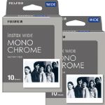 Fujifilm Instax Wide Monochrome Instant Film, 20 Exposure