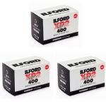 Ilford XP2 Super 400 ISO 36 Exposure Black & White 35mm Print Film, 3 Pack