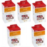 Canon RP-108 4x6 108 Sheets Paper and Ink Set, 5 Pack