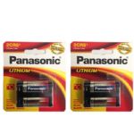 Panasonic 2CR5 6 Volt Lithium Battery, 2 Pack
