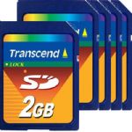 Transcend 2GB Secure Digital Flash Memory Card, 10 Pack