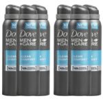 Dove Men + Care Clean Comfort Antiperspirant Deodorant Spray, 6 Pack