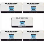 Ilford Delta 100 Professional 120 Black and White Print Film, 5 Rolls