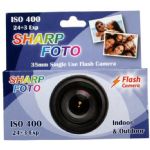 Sharp Foto 200 asa 27 Exposure 35mm Single Use Camera with Flash