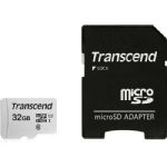 Transcend 32GB UHS-1 300S MicroSD Memory Card + Adapter