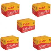 Kodak ColorPlus 200 asa 36 exposure 35mm Film, 5 Rolls
