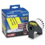 Brother DK-2606 Black on Yellow Continuous Length Film Label Roll
