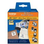 Brother DK1221 Square White Paper Labels, 1000 Labels