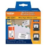 Brother 4 x 6 Inch Die Cut White Paper Labels 200 Count (DK1241) - Retail Packaging