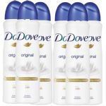 Dove Original Antiperspirant Deodorant Spray, 6 Pack