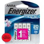 Energizer AAA Ultimate Lithium Batteries, 96 Batteries