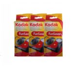 Kodak Funsaver Flash Single Use 35mm Camera (asa 800), 3 Pack