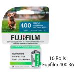 Fujifilm 400 Color Negative 35mm Film, 36 Exposure, 10 Rolls