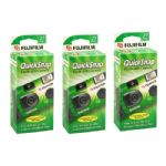 Fujifilm QuickSnap Flash 400 Single Use Disposable Camera, 3 Pack