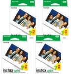 Fujifilm Instax Wide Instant Color Film, 4x Twin Packs =80 Prints