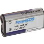 Power2000 KLIC-8000 Lithium Replacement Battery for Kodak