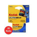 Kodak GC Ultramax 400 24 Exposure Color Negative 35mm Film, 20 Rolls