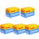 Kodak Ultramax 400 36 Exposure 35mm Color Print Film, 5 Rolls