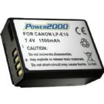 Power2000 LP-E10 Rechargeable Lithium Battery for Canon