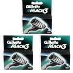 Gillette Mach3 Refill Razor Blade for Men, 12 Cartridges