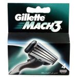 Gillette Mach3 Refill Razor Blade for Men, 4 Cartridges