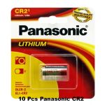 Panasonic CR-2 3V Lithium Battery, 10 Pack