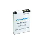 Power2000 EN-EL12 Lithium Replacement Battery for Nikon