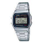 Casio A168W-1 Retro Classic Illuminator Stainless Steel Wrist Watch
