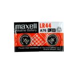 Maxell LR44 / A76 1.5V Alkaline Button Cell Battery 2 Pack