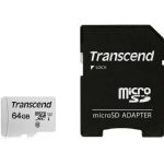 Transcend 64GB UHS-1 Class 10 microSD Memory Card with Adapter