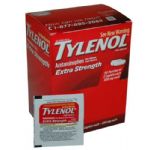 Tylenol Extra Strength Fever/Pain Reducer 500mg Caplets, 50 Packets of 2