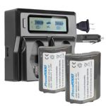 Power2000 2 Batteries and Dual Charger Bundle for Nikon EN-EL18d