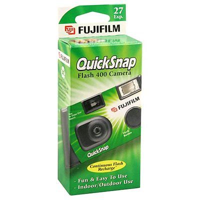 Fujifilm Quicksnap Flash 400 Single Use Disposable 35mm Film Camera