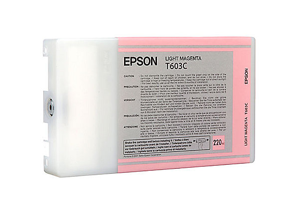 Epson T603C00 Light Magenta Inkjet K3 (220ml) Cartridge for Stylus 7880/9880