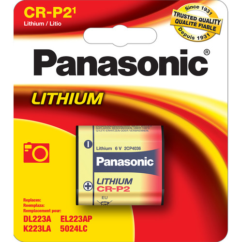 Panasonic CR-P2 6 Volt Lithium Battery