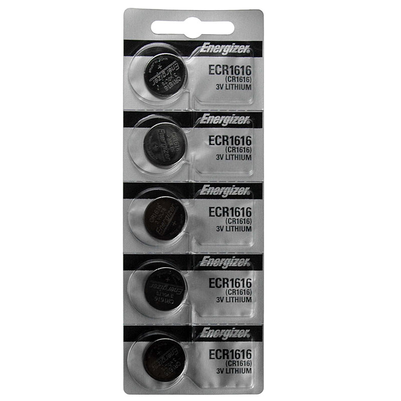 Energizer CR1616 Lithium Button Battery, Strip of 5