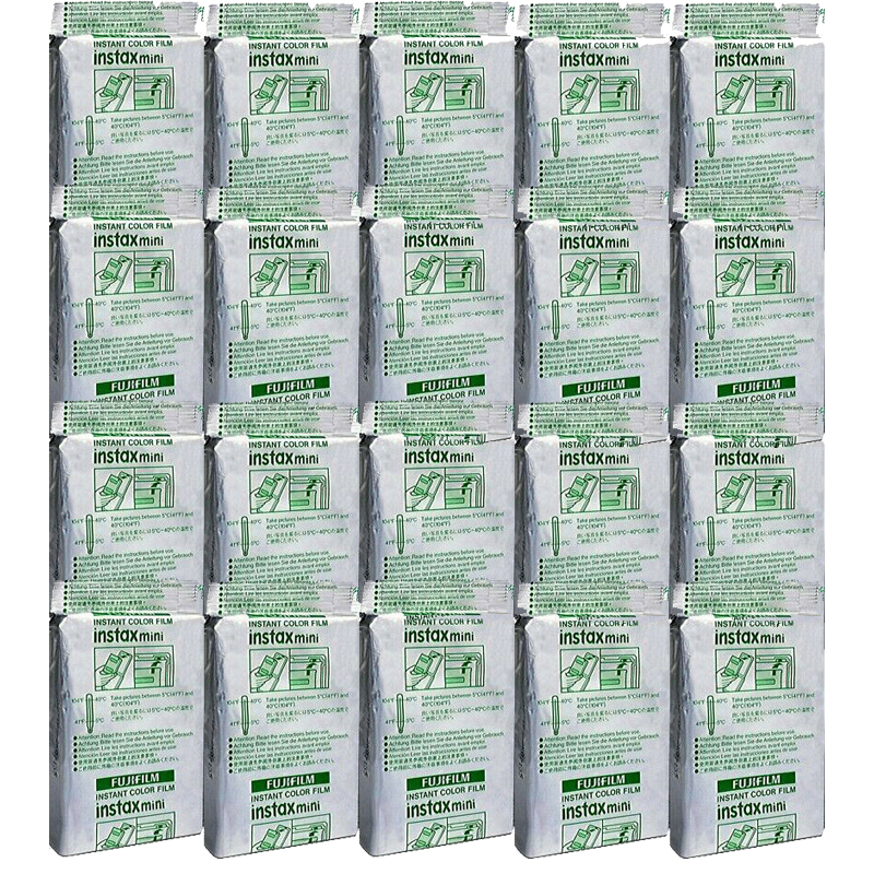 Fujifilm Instax Mini Instant Film, 200 Prints in Foil Pack