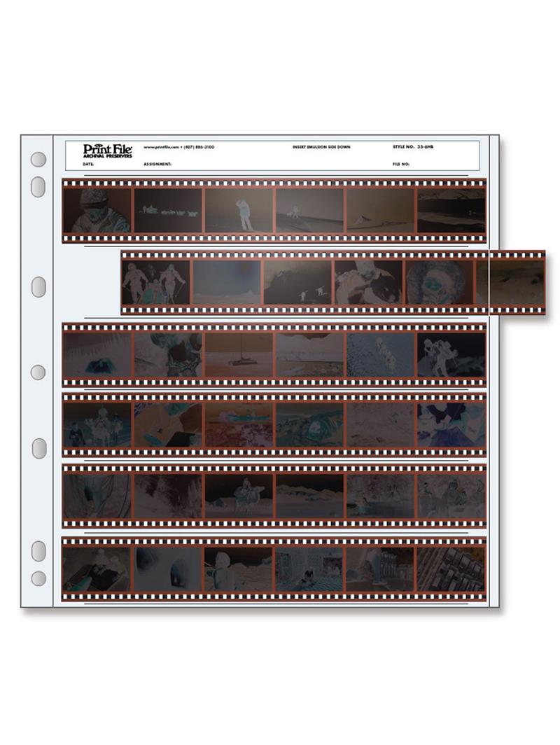 Print File Archival Negative Pages 35-6HB, 25 Sheets
