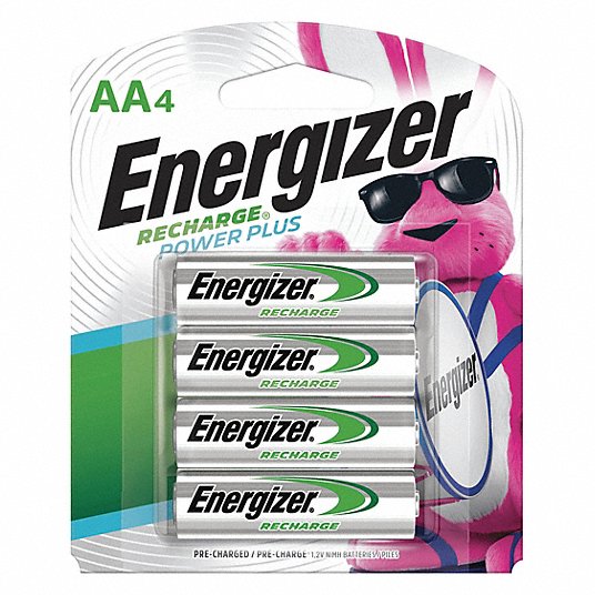 Energizer AA 4 Pack Power Plus Rechargeable Batteries