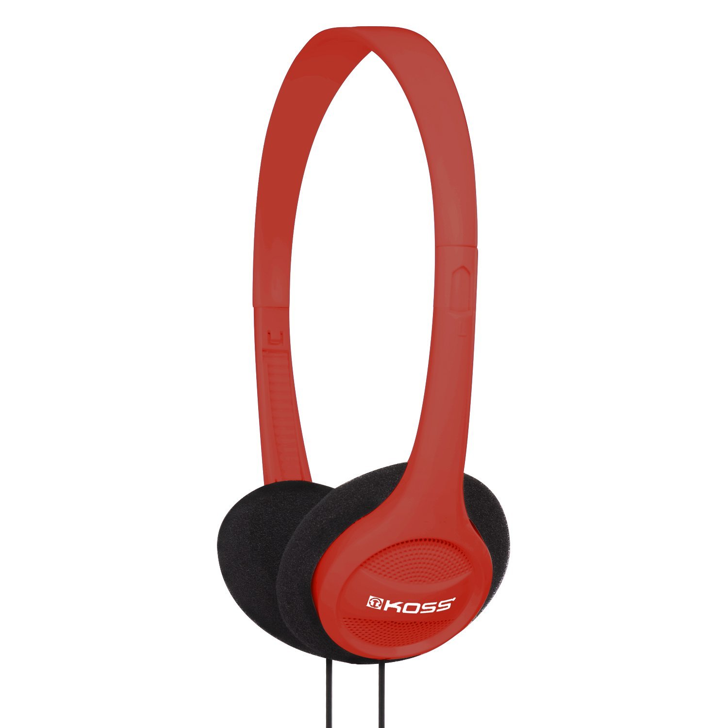 Koss KPH7 Lightweight On Ear Headphone, Red