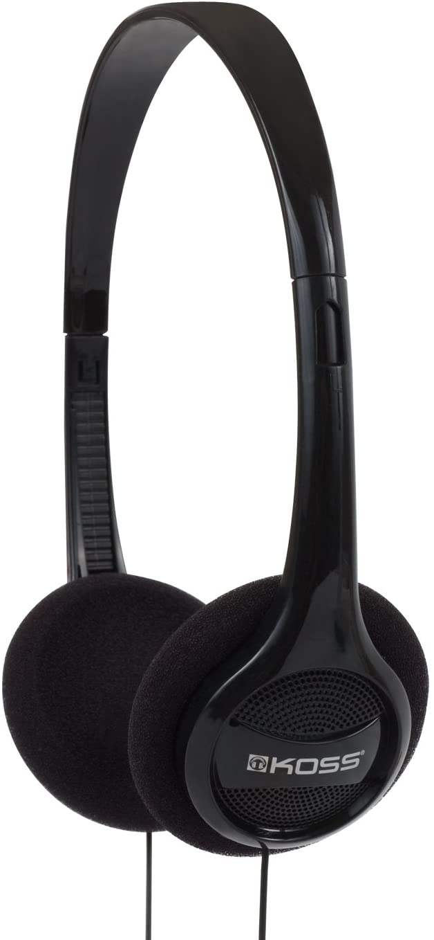 Koss KPH7 Lightweight Portable Headphones, Black