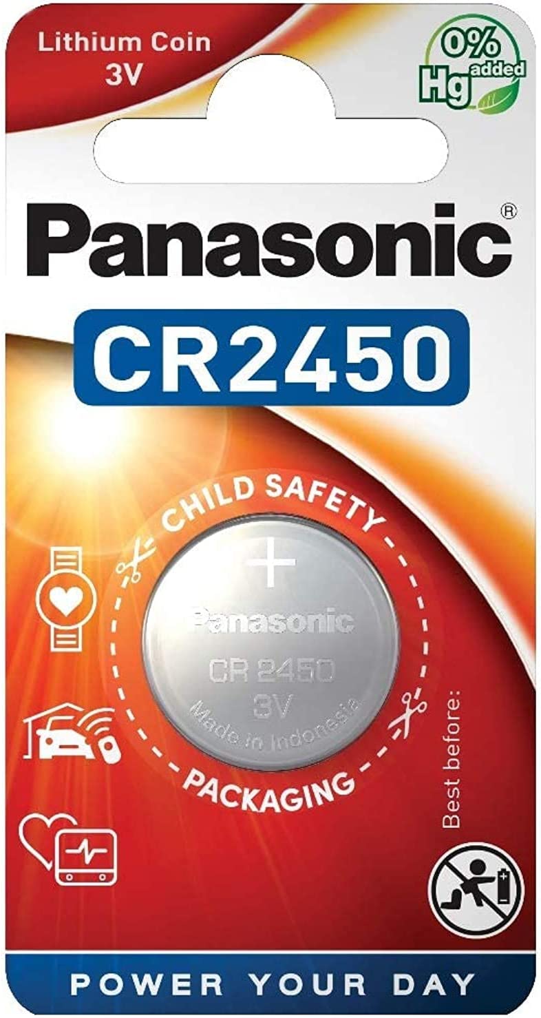 Panasonic CR2450 3V Lithium Coin Cell Batteries