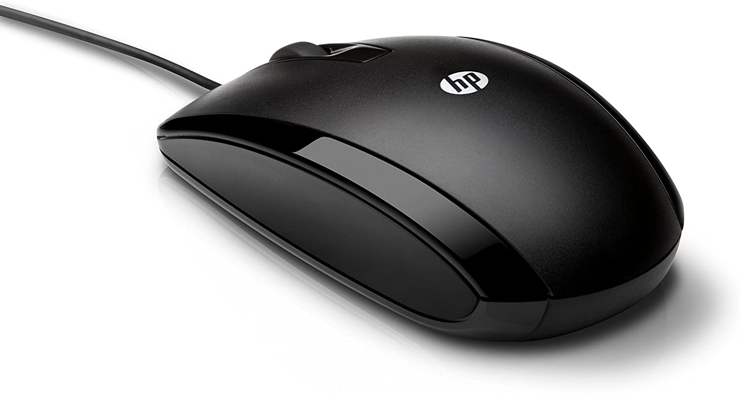 HP X500 USB Wired Optical Mouse, Black