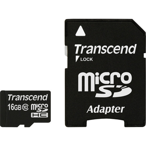 Transcend 16GB MicroSD UHS-1 300s Memory Card with Adapter
