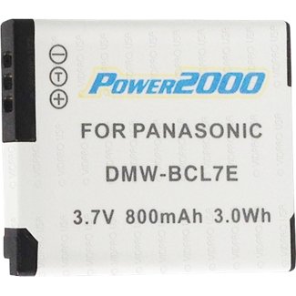 Power2000 DMW-BCL7 Lithium-Ion Replacement Battery for Panasonic