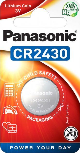 Panasonic CR2430 3V Lithium Coin Cell Battery