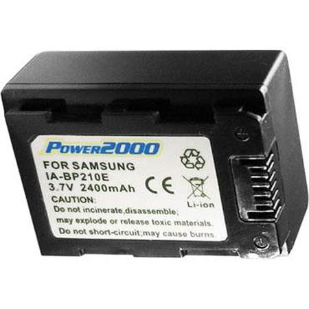 Power2000 BP210E Replacement Battery for Samsung Camcorder