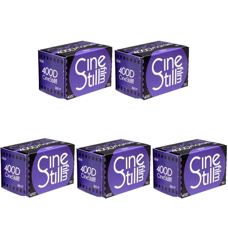 Cinestill 400D Dynamic Color Negative 35mm Film, 36 Exposure, 5 Rolls