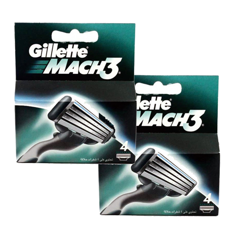 Gillette Mach3 Cartridges - 4 cartridges