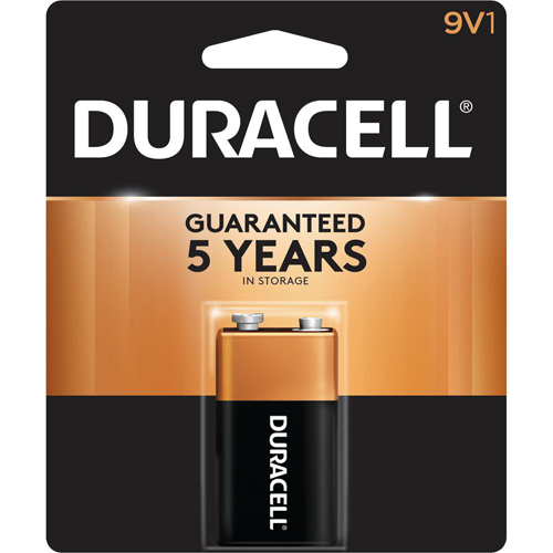 Duracell 9V Coppertop Alkaline Battery